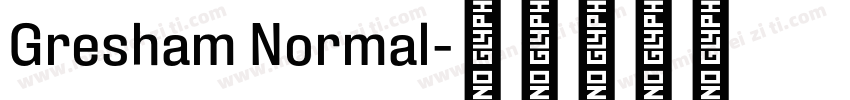 Gresham Normal字体转换